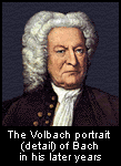 Detail of the Volbach portrait of J.S. Bach